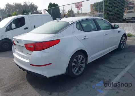 2015 Kia Optima Sx Turbo z USA, uszkodzony, nr VIN 5XXGR4A65FG376392